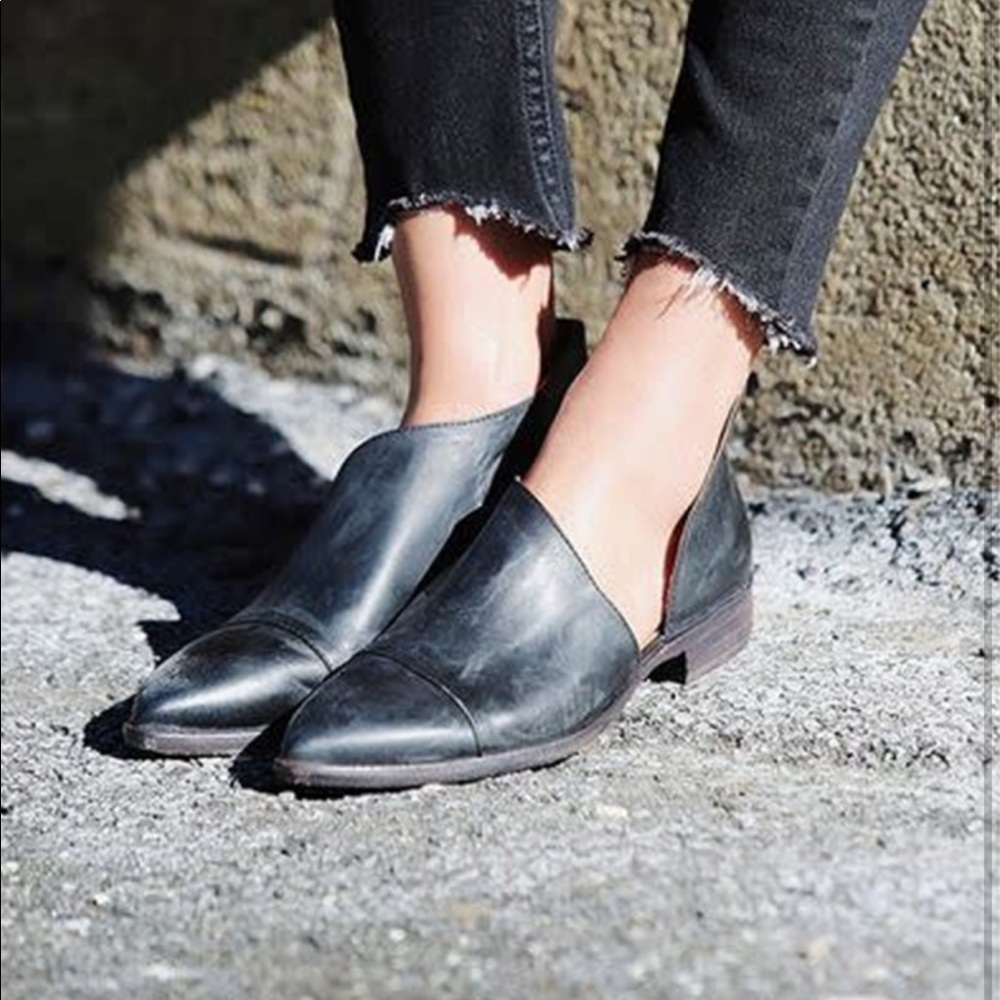Free People Royale leather flat made in Spain